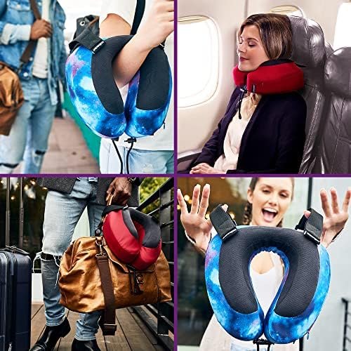 Cabeau Evolution S3 Travel Neck Pillow Memory Foam Neck Support, Adjustable Clasp, and Seat Strap Attachment - Comfort On-The-Go with Carrying Case for Airplane, Train, and Car (Steel Grey) - Image 7