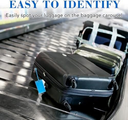 10 Pack Luggage Tags Suitcases PVC Travel Bag & Baggage ID Label Tags Travel Essentials by Sodsay - Image 5