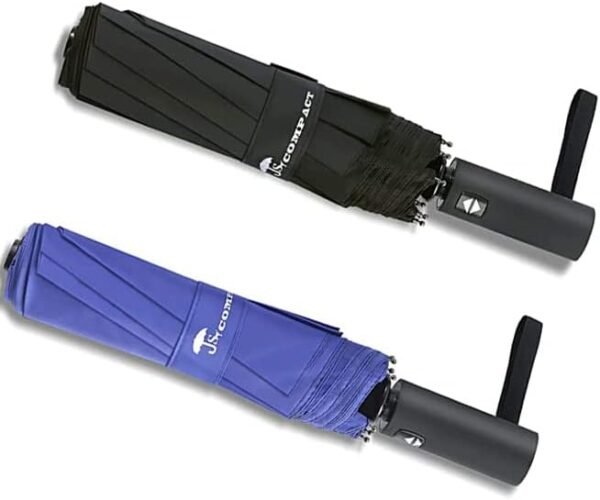 SY COMPACT 2 PACKS Travel Umbrella Automatic Windproof Folding Compact Umbrellas