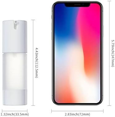 longway 3pcs Empty Refillable Airless Pump Bottle,Travel Foundation Containers,Airless Cosmetic Pump Bottle for Hand Sanitizer, Toner,Gel,Hair Oil, Lotion and Face Cream (1oz/30ml, frosted) - Image 6