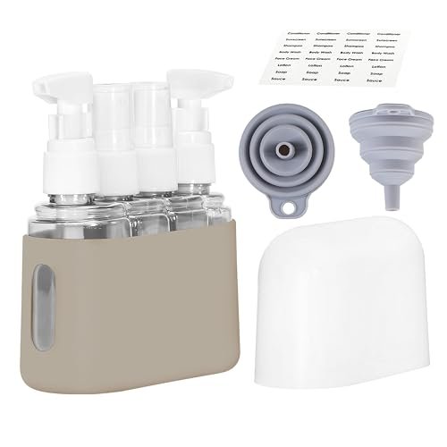 Bpluma Travel Bottles, Leak Proof Containers For Toiletries TSA Approved Airplane Accessories Kits For Liquid With Labels