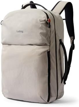 Bellroy Lite Travel Pack 30L (carry-on backpack, travel backpack for international travelers, with laptop pocket, interior packing cells and tuck-away shoulder straps) - Ash
