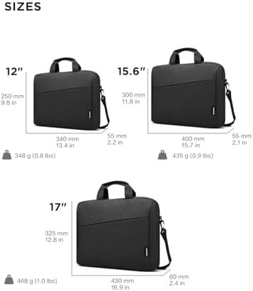 Lenovo Laptop Bag T210, Messenger Shoulder Bag for Laptop or Tablet, Sleek, Durable & Water-Repellent Fabric - Image 7