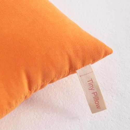 NTBAY Tiny Pillows, Down Alternative 7"x11" Microfiber Mini Pillows for Travel, Pets, Soft Machine Washable Small Pillows for Neck, Wrist, Lumbar and Knee, Orange - Image 4