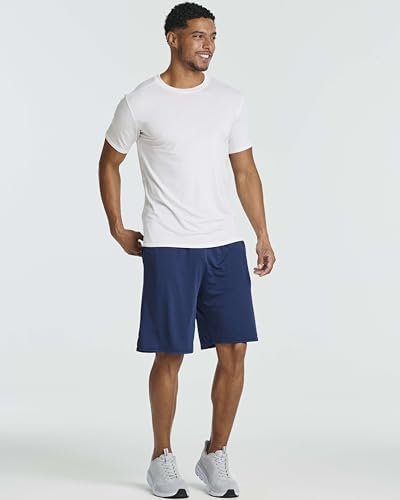 Real Essentials 5 Pack: Men’s Short Sleeve Dry Fit Active Crew Neck T Shirt - Athletic Running Gym Workout Tee Tops - Image 6