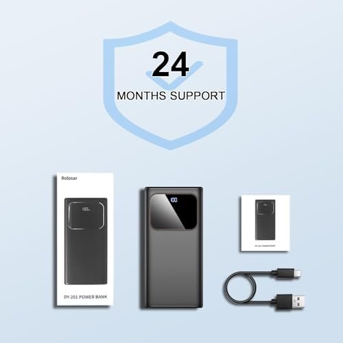 Portable Charger, Slim 10000mAh Power Bank with 15W Fast Charging, 4 Outputs 3 Inputs with Built in Type-C, USB-A Battery Pack, Compatible with iPhone 15 14 13 Samsung S22 S21 Android Cell Phone etc - Image 8