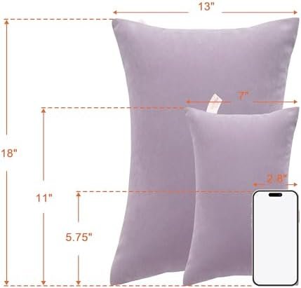NTBAY Tiny Pillows, Down Alternative 7"x11" Microfiber Mini Pillows for Travel, Pets, Soft Machine Washable Small Pillows for Neck, Wrist, Lumbar and Knee, Lavender - Image 5