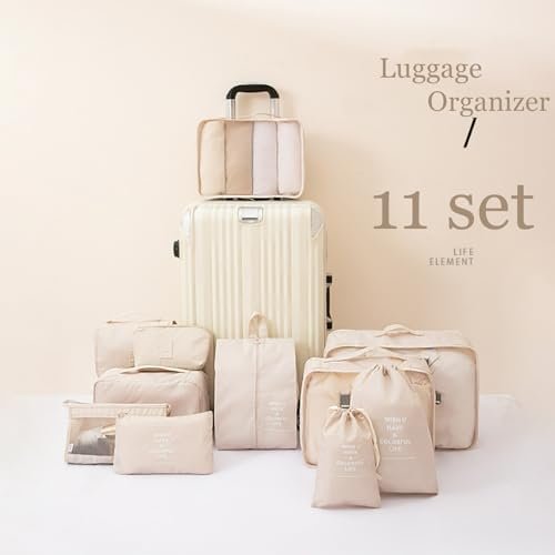 11 Set Packing Cubes Travel Organizer Bags Packing Organizers for Travel Accessories Luggage Packing Cube (Blue) - Image 2