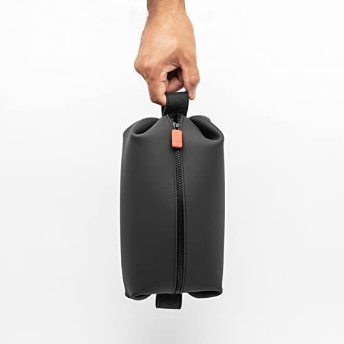 Tooletries - The Koby Dopp Kit - Silicone Toiletry Bag for Men, Travel Dopp Kit for Men - Heavy-Duty Zipper, Leak Resistance, Easy to Clean - 10" x 6" x 6" - Charcoal - Image 5