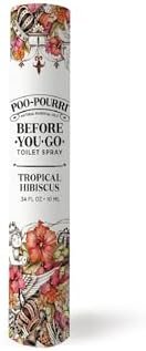 Poo-Pourri Before-You-Go Toilet Spray, Tropical Hibiscus, Travel Size 10 mL - Hibiscus, Apricot and Citrus