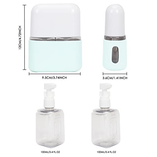 Skycase Travel Bottles, Travel Size Toiletries - Leak Proof Refillable Tsa Approved Travel Bottles, 2 in 1 Travel Containers with Labels Airplane Accessories Kits for Lotion Liquid (Blue) - Image 2