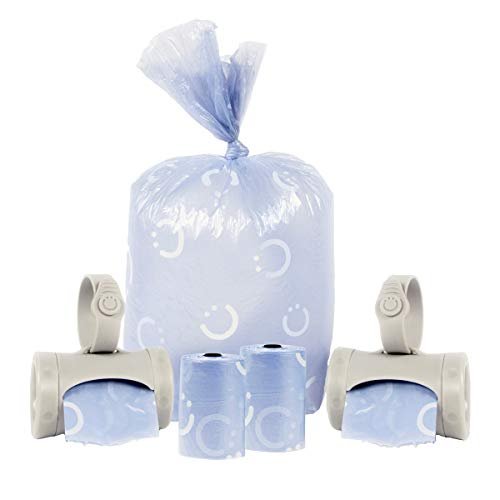 Ubbi Retractable On the Go Bag Dispenser for Baby Travel, Diaper Bag Accessory Must Have for Newborn, Helpful Baby Item, Baby Gift, Gray - Image 2