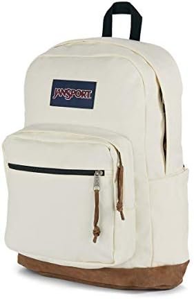 JanSport Right Pack Backpack - Durable Daypack with Padded 15" Laptop Sleeve, Spacious Main Compartment & Integrated Water Bottle Pocket - Coconut - Image 2