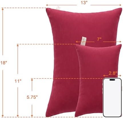 NTBAY Tiny Pillows, Down Alternative 7"x11" Microfiber Mini Pillows for Travel, Pets, Soft Machine Washable Small Pillows for Neck, Wrist, Lumbar and Knee, Red - Image 5