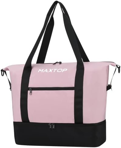 MAXTOP Travel Duffle Bag for Women Weekender Overnight Bags Large Capacity Carry On Duffel Bag With Shoe Compartment,Sports Gym Tote Bag with Dry and Wet Separation