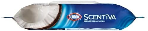 Clorox Scentiva Wipes, Bleach Free Cleaning Wipes, Household Essentials, Pacific Breeze & Coconut, 75 Count (Pack of 3) - Image 15