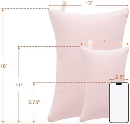 NTBAY Tiny Pillows, Down Alternative 7"x11" Microfiber Mini Pillows for Travel, Pets, Soft Machine Washable Small Pillows for Neck, Wrist, Lumbar and Knee, Pink - Image 5