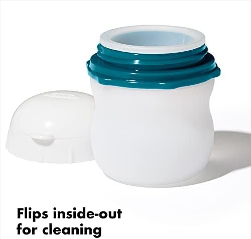 OXO Good Grips Prep & Go Leakproof Silicone Squeeze Bottle, White - Image 3