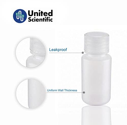 United Scientific™ Leak Proof Travel Bottles for Toiletries - 3 Oz Travel Bottles with Lined Polypropylene Lid - TSA Approved Travel Bottles - Travel Shampoo Bottles, Clear, Pack of 6 - Image 4