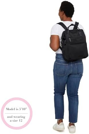 Baggallini Soho Backpack - Travel Laptop Backpack for Women - Lightweight Water-Resistant Luggage Bag, French Navy - Image 7