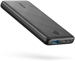 Anker Power Bank (PowerCore 10K), Compact 10,000mAh Battery Pack with PowerIQ Charging Technology and USB-C for iPhone, iPad, Samsung Galaxy, Pixel, and More