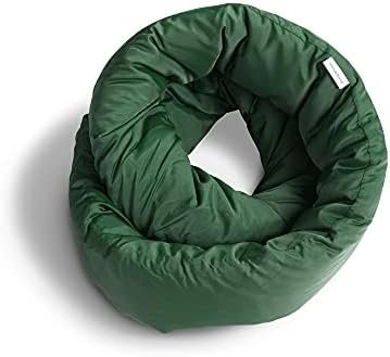 Huzi Infinity Pillow - Travel Neck Pillow - Versatile Soft 360 Support Scarf - Machine Washable - Home Travel Flight Road Trips (Pine Green)