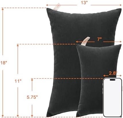 NTBAY Tiny Pillows, Down Alternative 7"x11" Microfiber Mini Pillows for Travel, Pets, Soft Machine Washable Small Pillows for Neck, Wrist, Lumbar and Knee, Black - Image 6