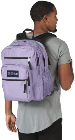 JanSport Laptop Backpack - Computer Bag with 2 Compartments, Ergonomic Shoulder Straps, 15” Laptop Sleeve, Haul Handle - Book Rucksack - Pastel Lilac - Image 6