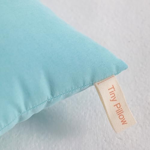 NTBAY Tiny Pillows, Down Alternative 7"x11" Microfiber Mini Pillows for Travel, Pets, Soft Machine Washable Small Pillows for Neck, Wrist, Lumbar and Knee, Aqua - Image 4