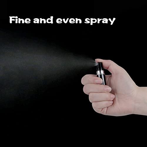 2Pcs Refillable Perfume Atomizer Bottles,Portable Mini Separate Perfume Bottle,Travel and Outings Spray Boxes Dispensers 5ml/0.2oz (Black) - Image 3