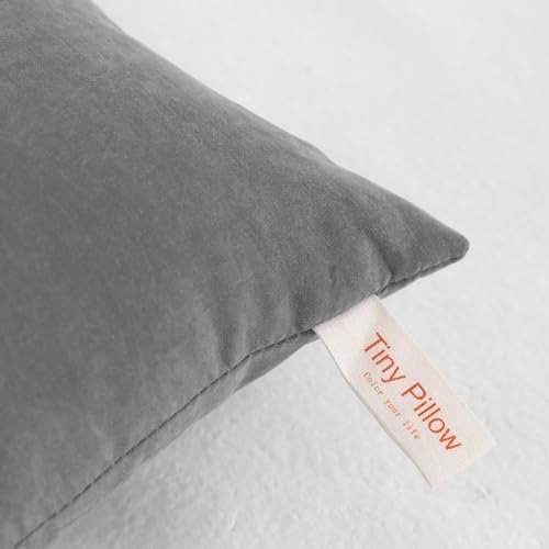 NTBAY Tiny Pillows, Down Alternative 7"x11" Microfiber Mini Pillows for Travel, Pets, Soft Machine Washable Small Pillows for Neck, Wrist, Lumbar and Knee, Dark Grey - Image 4
