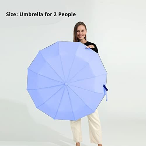 BAODINI Windproof Compact Rain Umbrella for Travel 42/46 Inch Premium Fabric Auto Open Perfect for Purse and Backpack Portable Umbrella for Women and Men - Image 4