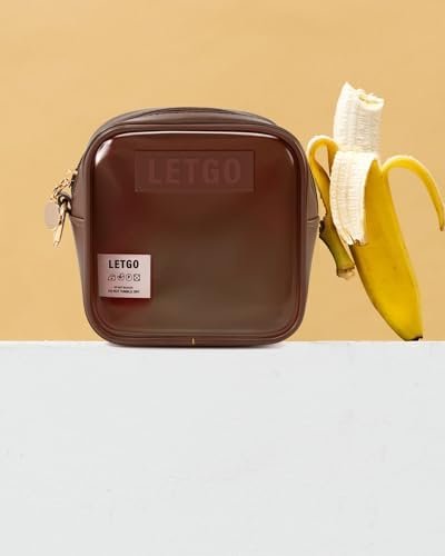 LETGO Small Cosmetic Bag for Purse Mini Makeup Bag for School Cute Clear Make Up Pouch for Travel Clear Cosmetic Bags Purse Essentials Make Up Bag for School Women Men (Mini Chocolate) - Image 6