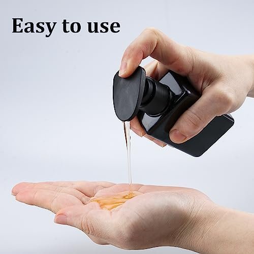 Travel Bottles Travel Accessories Toiletries 4 Pack 3.7oz/110ml Travel Shampoo and Conditioner Bottles Empty Plastic Pump Bottle Dispenser Travel Size Bottles (3labels &1blank Black) - Image 4