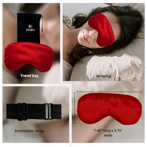 KOPI-Travel Blanket and Pillow. The Most Complete and Premium Travel Set with Pillow Memory Foam, Sleep mask, and More, Including a complimentary Soft Blanket, Wine Red, Gifts for Women and Men. - Image 4