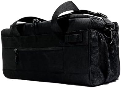 Small Duffel, Gym Bag, Tote Bag, Patented Design, Organized & Spacious, Perfect for Travel, w/Padded Shoulder Strap & Ventilated Shoe Garage™, Durable Material, Convenient (Black) - Image 2