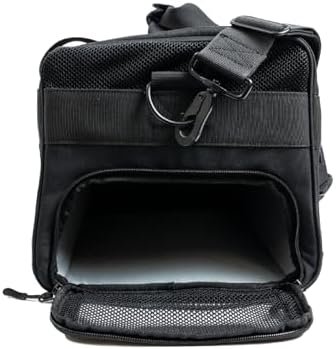 Small Duffel, Gym Bag, Tote Bag, Patented Design, Organized & Spacious, Perfect for Travel, w/Padded Shoulder Strap & Ventilated Shoe Garage™, Durable Material, Convenient (Black) - Image 3