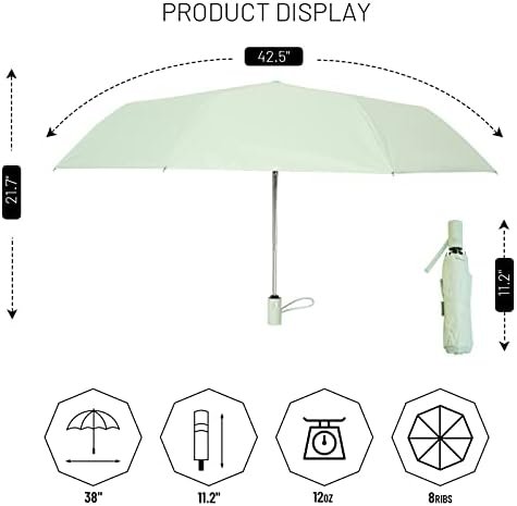 SY COMPACT Umbrella Automatic Travel Waterproof Light Folding Umbrellas Easy Carry for Women and Men - Image 6
