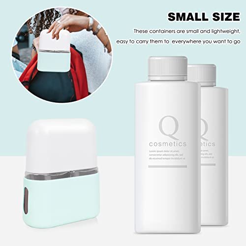 Skycase Travel Bottles, Travel Size Toiletries - Leak Proof Refillable Tsa Approved Travel Bottles, 2 in 1 Travel Containers with Labels Airplane Accessories Kits for Lotion Liquid (Blue) - Image 3