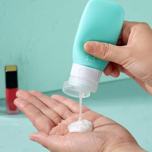 INSFIT Portable Travel Bottles, TSA Approved Travel Size Bottles Leak Proof Travel Containers for Toiletries, BPA Free Refillable Travel Accessories for Shampoo Body Wash Liquids 4 PacK - Image 4