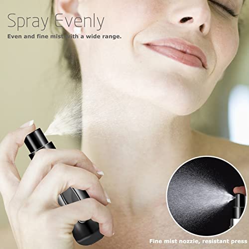 2Pcs Refillable Perfume Atomizer Bottles,Portable Mini Separate Perfume Bottle,Travel and Outings Spray Boxes Dispensers 5ml/0.2oz (Black) - Image 5