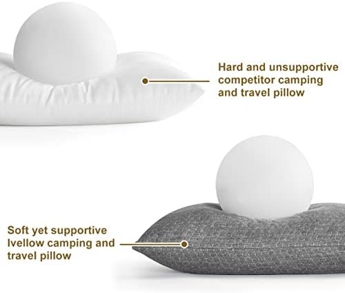 Ivellow Travel Pillow Compressible Camping Pillow for Sleeping Shredded Memory Foam Pillow Compact Firm Supportive Pillow for Adults Kids Outdoor Backpacking Hiking Essential Gear - Image 4