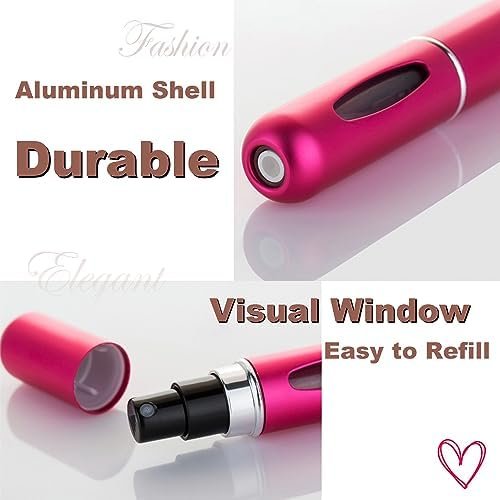 KAYZON Travel Mini Perfume Refillable Atomizer Container, Portable Perfume Spray Bottle, 5ml Travel Perfume Scent Pump Case Fragrance Empty Spray Bottle for Traveling and Outgoing (3 Pack) - Image 2