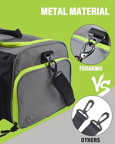 Gym Bag for Women&Men Carry on Duffle Bag for Traveling Weekender Bag Overnight Bags Tote Bag with Shoes Compartment & Wet Pocket Green - Image 4