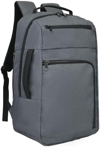 Small Laptop Work Backpack Airline Approved for Men & Women 40L Water Resistant Laptop Bag Fits 17&14 Inch Laptop for Commuter Lightweight Work Bag Business Travel, Gray