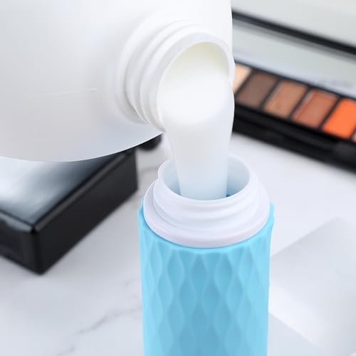Gemice Travel Size Bottles for Toiletries,Tsa Approved 3oz Portable Travel Bottles, BPA Free Leak Proof Squeezable Travel Size Containers, Travel Accessories for Shampoo Conditioner Lotion (4 Pack) - Image 4