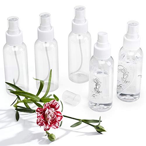 Fine Mist Spray Bottle 3.4oz/100ml Clear Travel Bottles Leak Proof for Makeup Cosmetic Containers (CLEAR) - Image 5