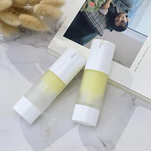 longway 3pcs Empty Refillable Airless Pump Bottle,Travel Foundation Containers,Airless Cosmetic Pump Bottle for Hand Sanitizer, Toner,Gel,Hair Oil, Lotion and Face Cream (1oz/30ml, frosted) - Image 7