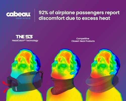 Cabeau The Neck's Evolution, TNE S3 Travel Neck Pillow Memory Foam Airplane Pillow - Neck Pillow with Attachment Straps - 360-Degree Support for Travel, Home, Office, and Gaming (Paris Lavender) - Image 2