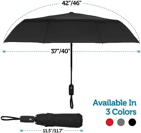 Portable Travel Umbrella: Windproof, Compact, and Folding Design - Heavy Duty, Automatic Open Close, Collapsible - Rain & Wind Resistant - Ideal for Car, Backpack, Men, Women. (42in/46in) - Image 4